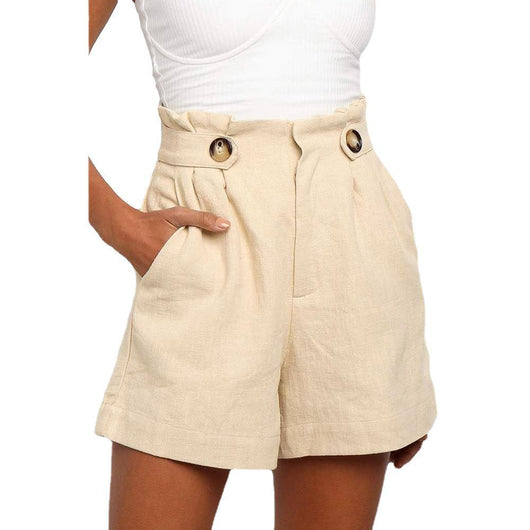 Pantalones Rectos de Cintura Alta con Volantes - Estilo Europeo y Americano - Image 10
