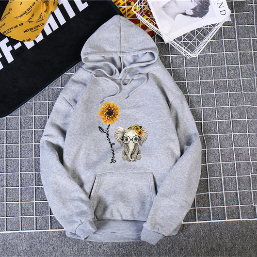Sudadera Estampada con Capucha y Manga Larga para Mujer - Image 4