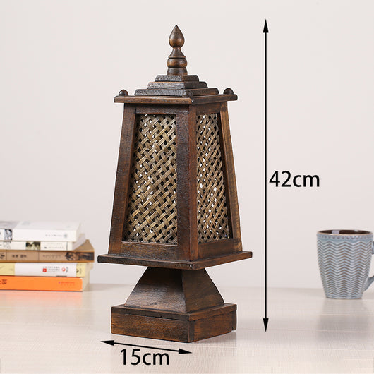 Lámpara de Mesa Retro Bambú para Mesita de Noche - Image 3