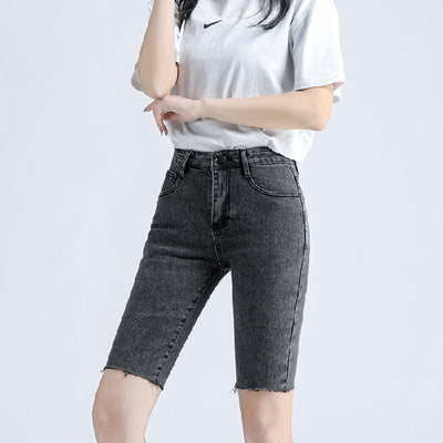 Pantalón Ajustado Denim Cinco Bolsillos Estilo Minimalista para Mujer - Image 6
