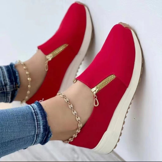 Zapatillas Deportivas para Mujer con Cierre de Cremallera y Punta Fina - Image 5