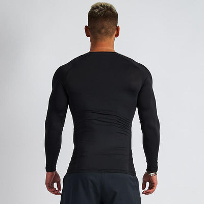 Camiseta Deportiva de Manga Larga Elástica de Secado Rápido para Hombre - Image 4