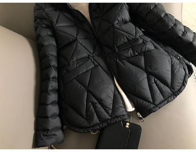 Chaqueta Ligera de Plumón de Pato Blanco - Estilo Casual Elegante - Image 20