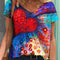 Playera Estampada con Arte Abstracto para Mujer