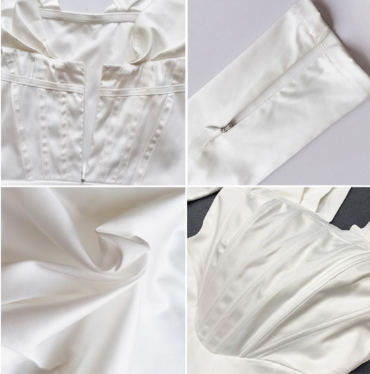 Vestido Envolvente Liso de Una Pieza para Mujer - Image 12