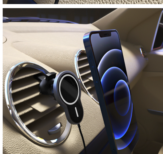 Soporte Magnético de Carga Inalámbrica para Auto Compatible con Apple - Image 3