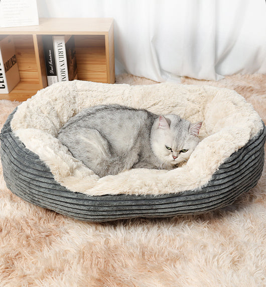 Cama Térmica Ovalada Acolchada para Perros y Gatos - Confort Invernal - Image 3