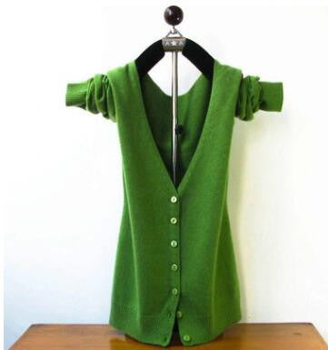 Cardigan de Cachemira Tejido para Mujer - Cuello V Elegante - Image 4
