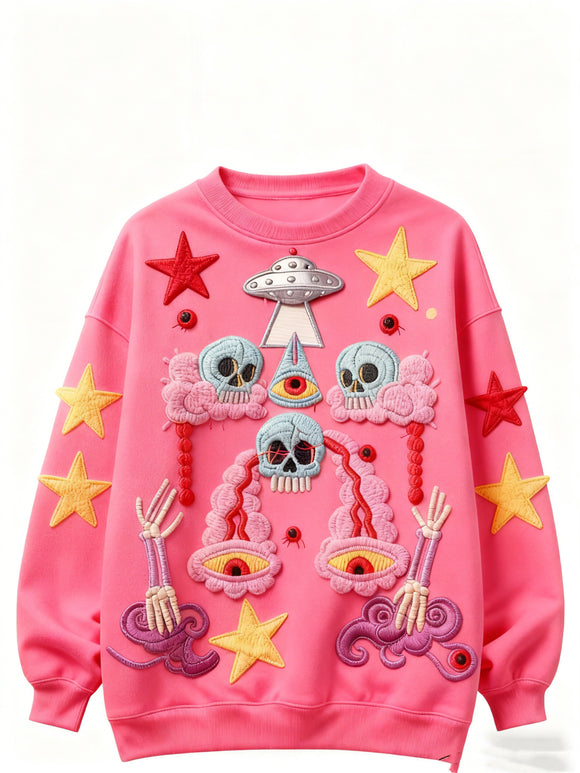 Blusa Casual Estampada en Poliéster