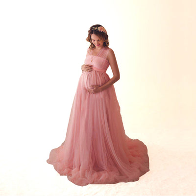 Vestido Maternal de Gasa Elástica para Lactancia - Image 10