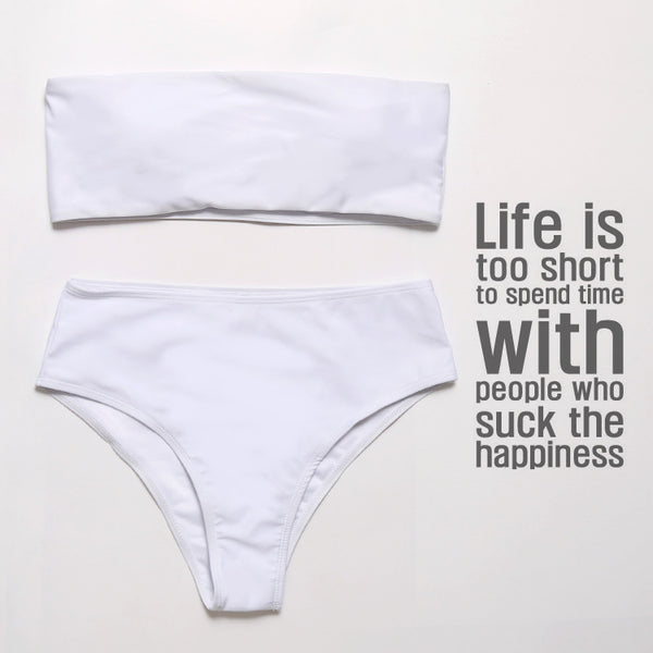Bikini Tubo Liso Dos Piezas - Diseño Elegante y Versátil