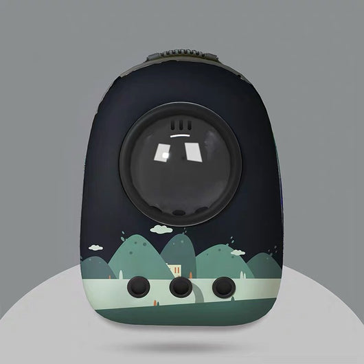 Mochila Transportadora de Gato Cápsula Espacial - Bolsa Escolar para Mascotas - Image 19