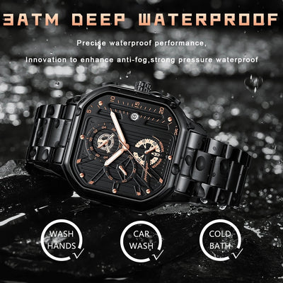 Reloj de Cuarzo Multifuncional Resistente al Agua para Hombre - Image 6