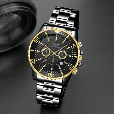 Reloj de Lujo Dorado para Hombre - Acero Inoxidable Resistente al Agua con Esfera Luminosa - Image 19