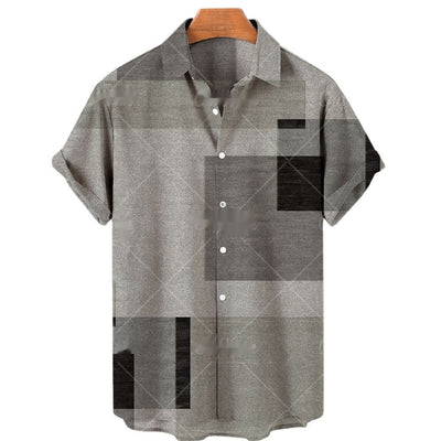 Camisa Casual para Hombre con Impresión 3D Digital - Image 9