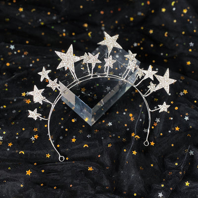 Diadema Exagerada de Estrellas para Boda y Accesorios de Fiesta - Image 10
