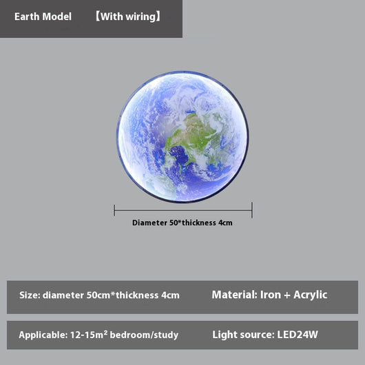 Lámpara Decorativa de Pared Luna para Dormitorio y Sala - Image 12