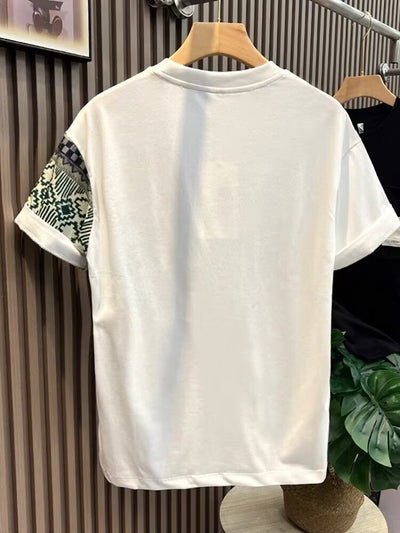 Playera Casual Profesional para Hombre - Diseño de Bloques de Color Verano - Image 20