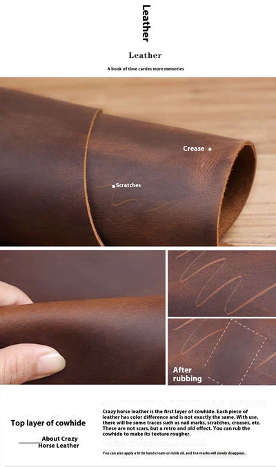 Estuche Portalápices de Cuero Genuino Estilo Retro - Image 14