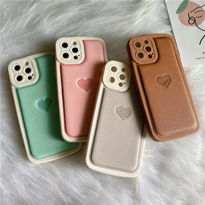 Funda para Celular de Cuero Sintético con Relieve Love - Image 5