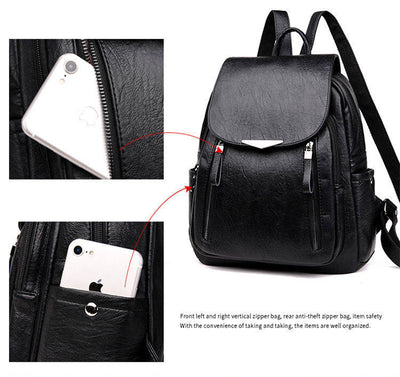 Mochila Casual de PU Wild Fashion - Estilo y Funcionalidad - Image 23