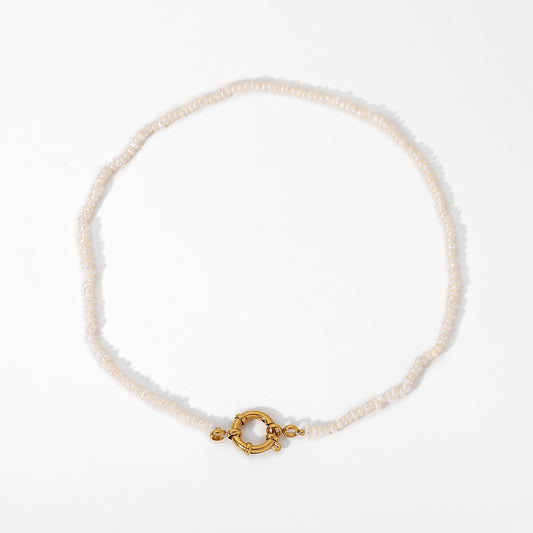 Collar de Perla con Cierre de Resorte Estilo Marinero - Image 2
