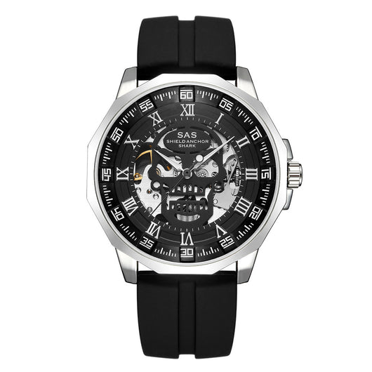 Reloj Mecánico Hueco de Lujo con Correa de Acero Inoxidable - Image 6