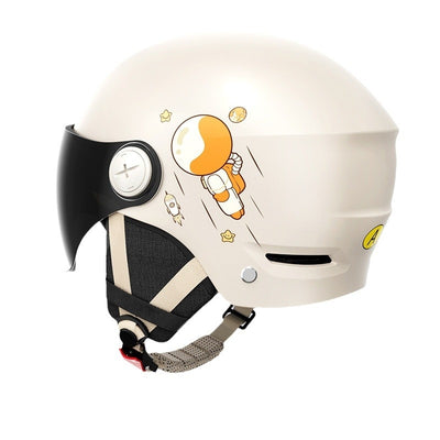Casco de Moto Eléctrica Semiabierto de Seguridad Unisex Verano - Image 4