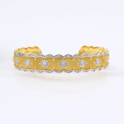 Pulsera de Encaje Cepillado Artesanía Italiana Estilo Europeo - Image 3