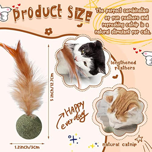 Juguete Interactivo para Gatos con Catnip Natural y Plumas - Image 8