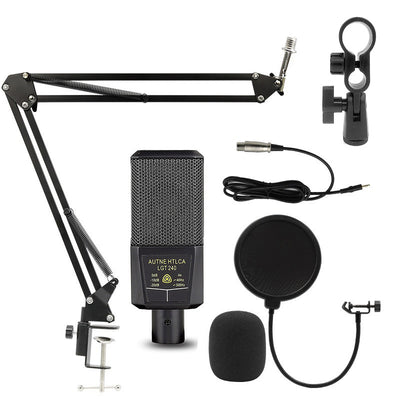 Kit Profesional de Micrófono Condensador con Tarjeta de Sonido - Image 12