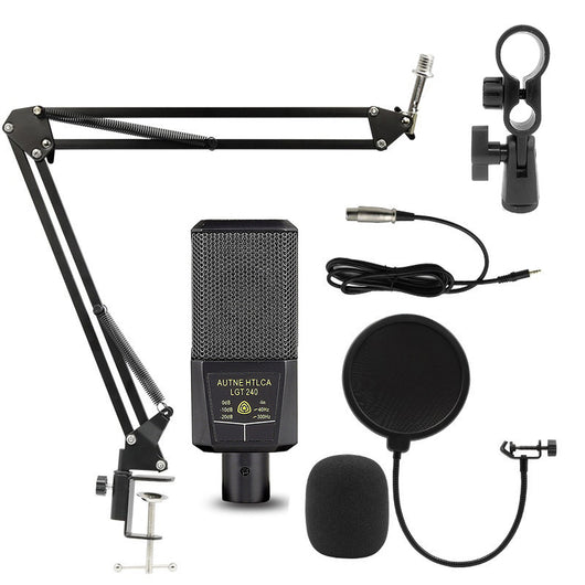 Kit Profesional de Micrófono Condensador con Tarjeta de Sonido - Image 12