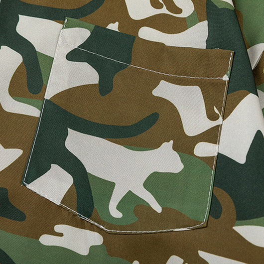 Playera Estampada Camuflaje Gato para Hombre - Image 3