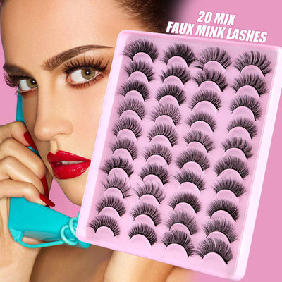 Pestañas Postizas Voluminosas Efecto Natural - Fibra Sintética Premium - Image 2