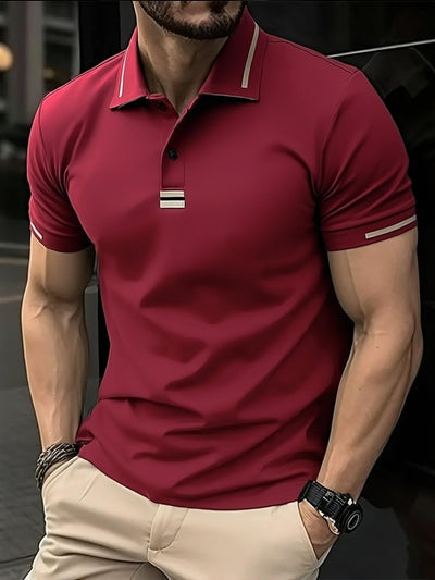 Polo Casual de Manga Corta para Hombre con Cuello Solapa - Image 8