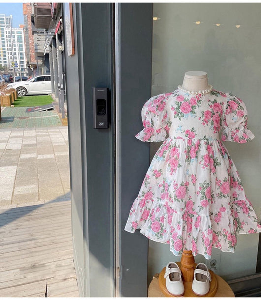 Vestido Infantil de Encaje Floral Estilo Dulce - Image 16