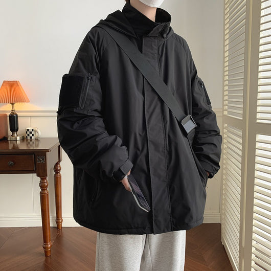 Chaqueta 3 en 1 con Cierre Velcro - Abrigo de Trabajo Versátil Estilo Japonés - Image 6
