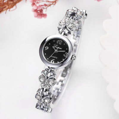 Reloj de Cuarzo para Dama con Correa de Diamantes y Esfera Pequeña - Image 9