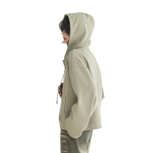 Sudadera Cropped Suelta con Ajuste en Dobladillo para Mujer - Image 5
