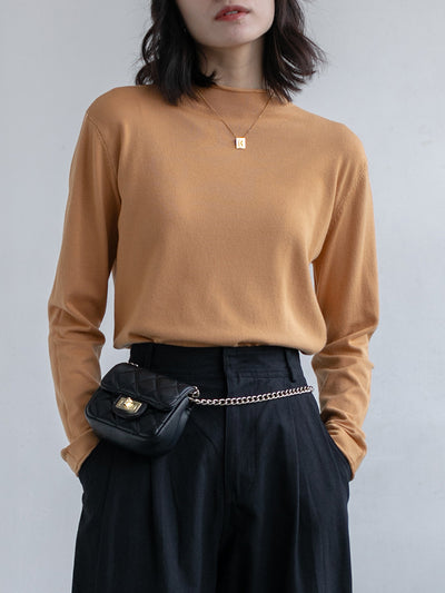 Blusa Ajustada de Cuello Alto en Punto - Image 12