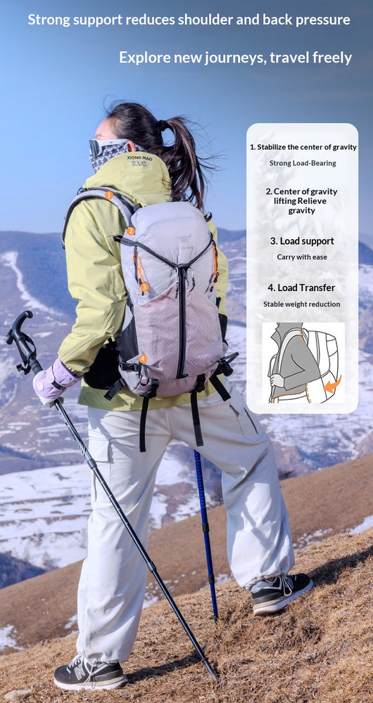 Mochila de Viaje y Senderismo de Gran Capacidad Ultraligera y Multifuncional - Image 20