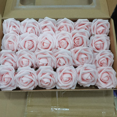 Rosas de Espuma PE con Tallo y Hojas - 25 Flores Decorativas para Bodas y San Valentín - Image 3