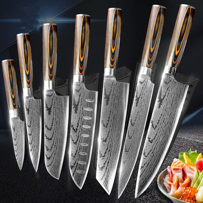 Cuchillo de Chef Acero Estampado Premium - Image 5
