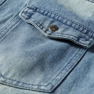 Camisa Denim Slim Fit de Manga Larga para Hombre - Image 4