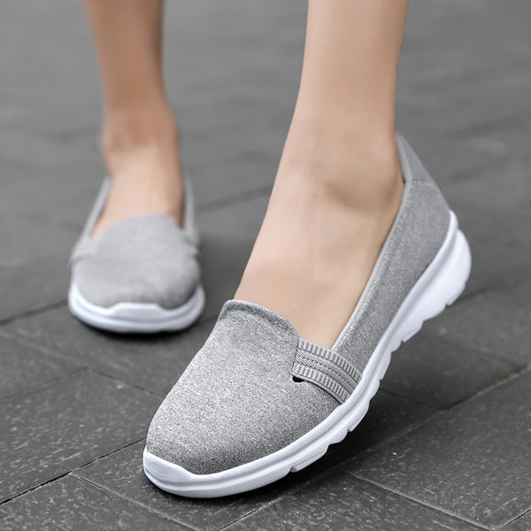Zapatos Cómodos de Malla Transpirable - Mocasines Slip-On para Mujer