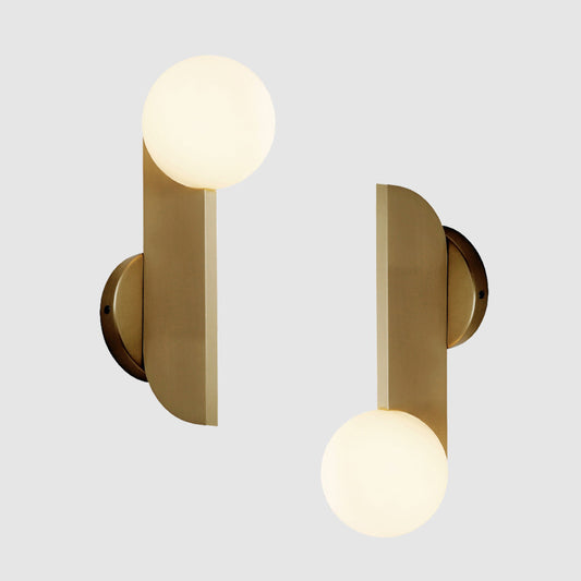 Lámpara de Pared Nórdica para Dormitorio y Pasillo - Diseño Minimalista en Bronce - Image 2