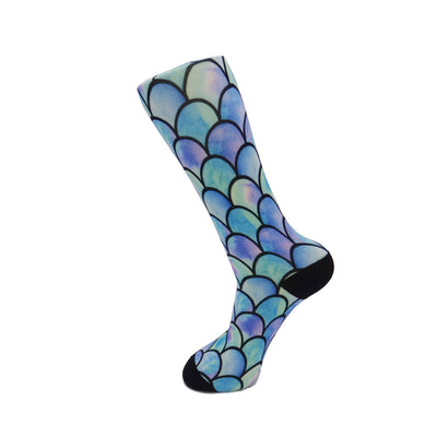 Calcetines Personalizados con Patrón de Escamas de Pez - Image 2