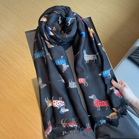 Bufanda de Algodón y Lino para Otoño e Invierno