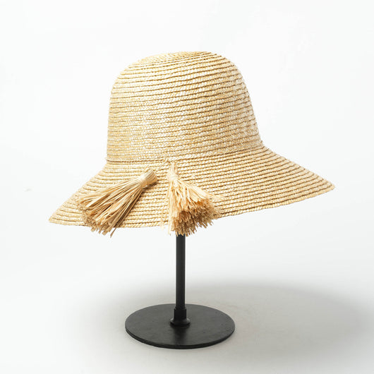 Sombrero de Paja con Flecos de Rafia para Decoración - Image 4