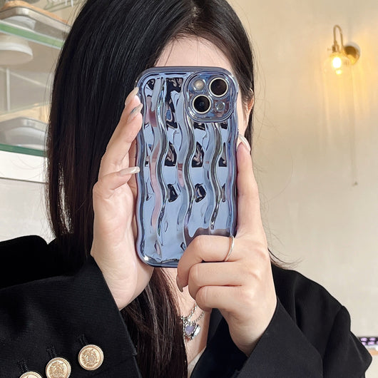 Funda para Teléfono con Efecto Ondas de Agua - Colores Sólidos - Image 10